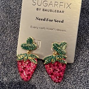 Sugarfix by Baublebar Strawberry Earrings NWT